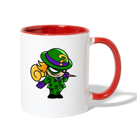 Character #95 Contrast Coffee Mug - white/red