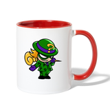 Character #95 Contrast Coffee Mug - white/red