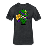Character #95 Fitted Cotton/Poly T-Shirt by Next Level - heather black