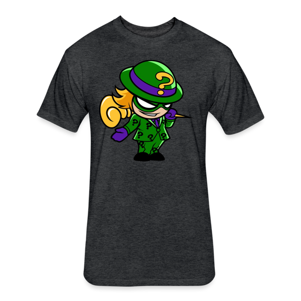 Character #95 Fitted Cotton/Poly T-Shirt by Next Level - heather black