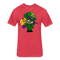 Character #95 Fitted Cotton/Poly T-Shirt by Next Level - heather red