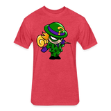Character #95 Fitted Cotton/Poly T-Shirt by Next Level - heather red