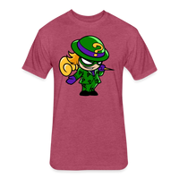 Character #95 Fitted Cotton/Poly T-Shirt by Next Level - heather burgundy