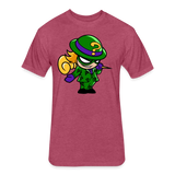 Character #95 Fitted Cotton/Poly T-Shirt by Next Level - heather burgundy