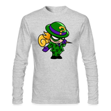 Character #95 Men's Long Sleeve T-Shirt by Next Level - heather gray