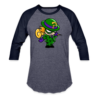 Character #95 Baseball T-Shirt - heather blue/navy