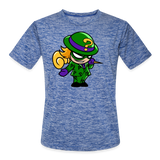 Character #95 Men’s Moisture Wicking Performance T-Shirt - heather blue