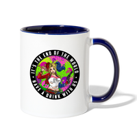 Character #94 Contrast Coffee Mug - white/cobalt blue