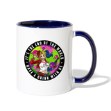Character #94 Contrast Coffee Mug - white/cobalt blue