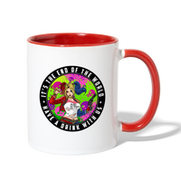 Character #94 Contrast Coffee Mug - white/red