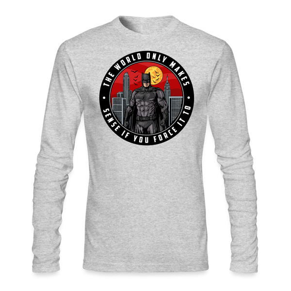 Character #96 Men's Long Sleeve T-Shirt by Next Level - heather gray