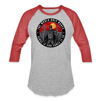 Character #96 Baseball T-Shirt - heather gray/red