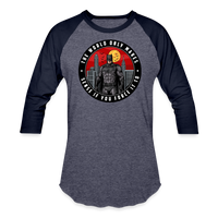 Character #96 Baseball T-Shirt - heather blue/navy