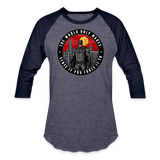 Character #96 Baseball T-Shirt - heather blue/navy