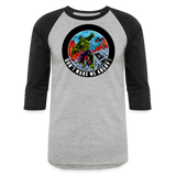 Character #97 Baseball T-Shirt - heather gray/black