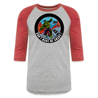 Character #97 Baseball T-Shirt - heather gray/red