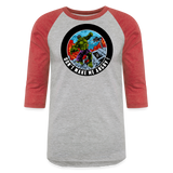 Character #97 Baseball T-Shirt - heather gray/red