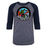 Character #97 Baseball T-Shirt - heather blue/navy