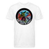 Character #97 Fitted Cotton/Poly T-Shirt by Next Level - white