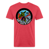 Character #97 Fitted Cotton/Poly T-Shirt by Next Level - heather red