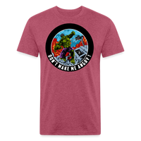 Character #97 Fitted Cotton/Poly T-Shirt by Next Level - heather burgundy