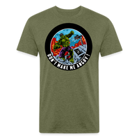 Character #97 Fitted Cotton/Poly T-Shirt by Next Level - heather military green