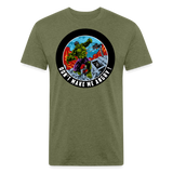 Character #97 Fitted Cotton/Poly T-Shirt by Next Level - heather military green