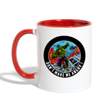 Character #97 Contrast Coffee Mug - white/red