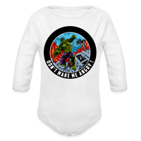 Character #97 Organic Long Sleeve Baby Bodysuit - white