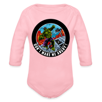 Character #97 Organic Long Sleeve Baby Bodysuit - light pink