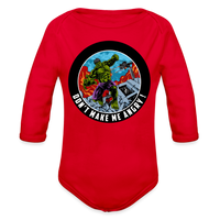 Character #97 Organic Long Sleeve Baby Bodysuit - red