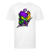 Character #98 Fitted Cotton/Poly T-Shirt by Next Level - white