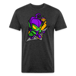 Character #98 Fitted Cotton/Poly T-Shirt by Next Level - heather black