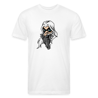 Character #99 Fitted Cotton/Poly T-Shirt by Next Level - white