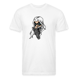 Character #99 Fitted Cotton/Poly T-Shirt by Next Level - white