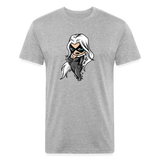 Character #99 Fitted Cotton/Poly T-Shirt by Next Level - heather gray