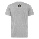 Character #99 Fitted Cotton/Poly T-Shirt by Next Level - heather gray