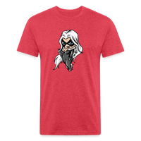 Character #99 Fitted Cotton/Poly T-Shirt by Next Level - heather red