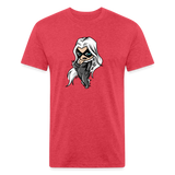 Character #99 Fitted Cotton/Poly T-Shirt by Next Level - heather red