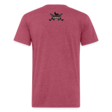 Character #99 Fitted Cotton/Poly T-Shirt by Next Level - heather burgundy