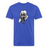 Character #99 Fitted Cotton/Poly T-Shirt by Next Level - heather royal