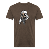 Character #99 Fitted Cotton/Poly T-Shirt by Next Level - heather espresso