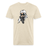 Character #99 Fitted Cotton/Poly T-Shirt by Next Level - heather cream