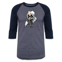 Character #99 Baseball T-Shirt - heather blue/navy