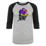 Character #98 Baseball T-Shirt - heather gray/black