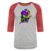 Character #98 Baseball T-Shirt - heather gray/red