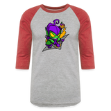 Character #98 Baseball T-Shirt - heather gray/red