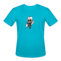 Character #99 Men’s Moisture Wicking Performance T-Shirt - turquoise