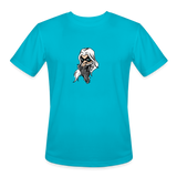 Character #99 Men’s Moisture Wicking Performance T-Shirt - turquoise