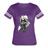 Character #99 Women’s Vintage Sport T-Shirt - vintage purple/white